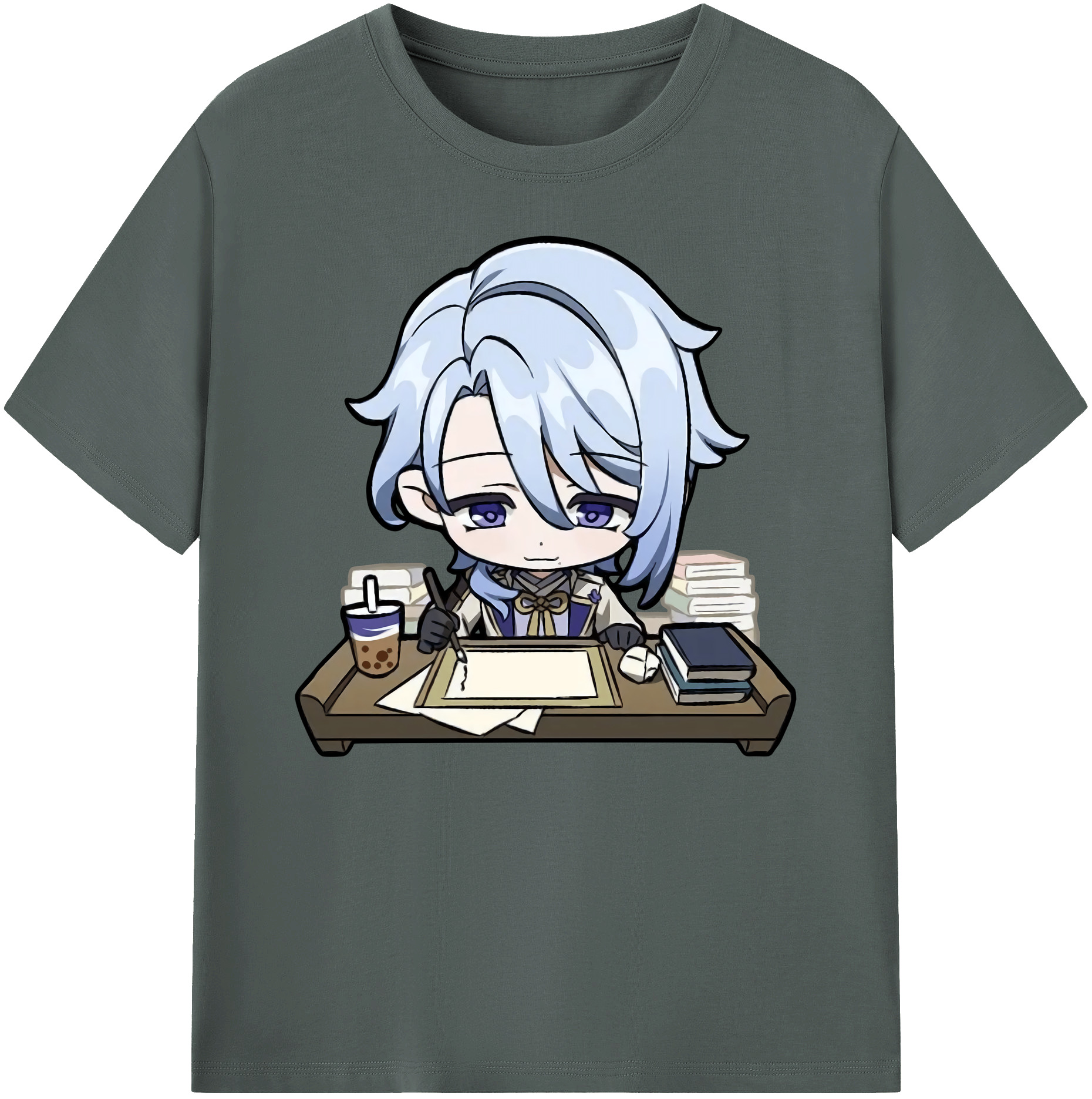 げんし神 神里綾人 かみさとあやと genshin Kamisato Ayato 綿100％ メンズ半袖Tシャツ｜肌触りやわらか＆通気性